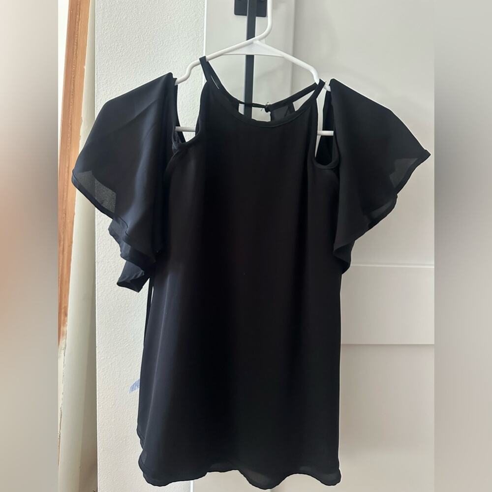 NWT Naked Zebra Exposed Shoulder Blouse